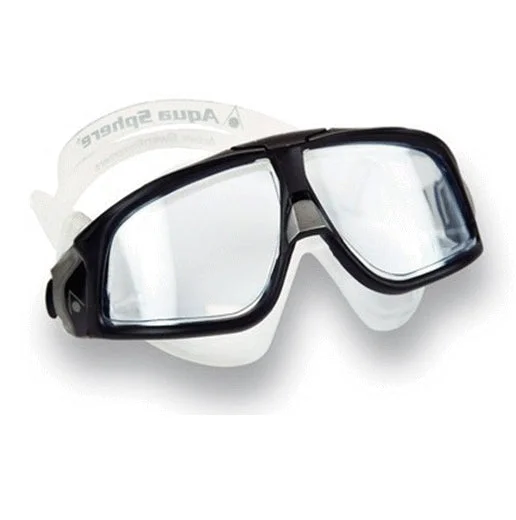 Tropical - themed  Aqua Sphere Mask - Seal 2.0 Clear Lens - Black/Silver