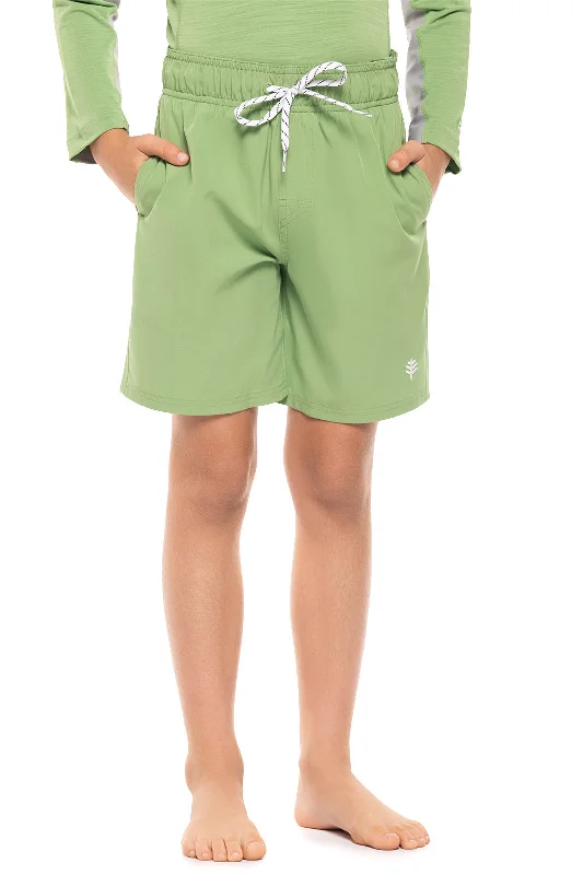 Decoration - rich  Boy's Island Swim Trunks | Soft Fern
