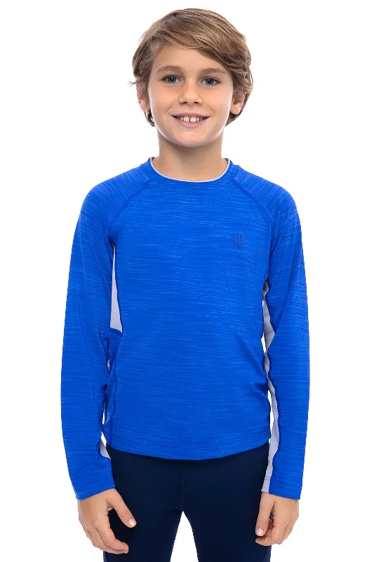 Quick - drying  Boy's Ultimate Long Sleeve Rash Guard | Cobalt Line