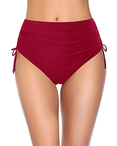 Breath - easy  Flattering Full Coverage Bikini Bottoms Women's High Waisted Swim Shorts Tummy Control