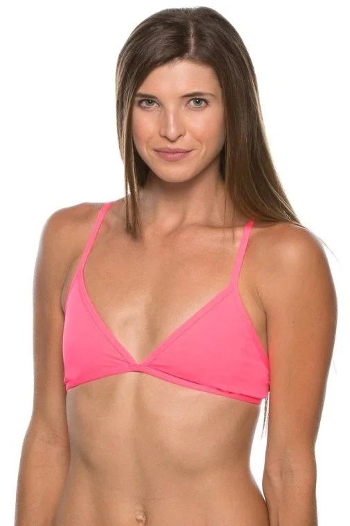 Luxury - crafted  JOLYN Triangle Bikini Top - Hot Pinkl