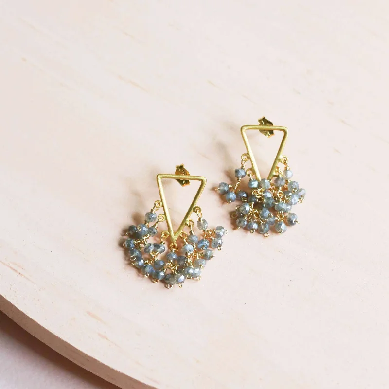 Signature - style  Labradorite Fringe Earrings
