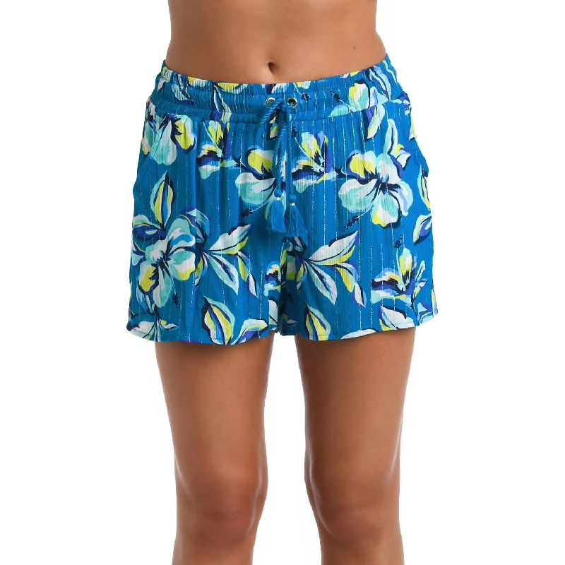 Affordable - priced  Pull On Beach Shorts In Fiji Tropics Ocean