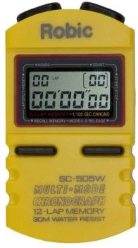 In - vogue  Robic SC-505W 12 Memory Stopwatch-Yellow