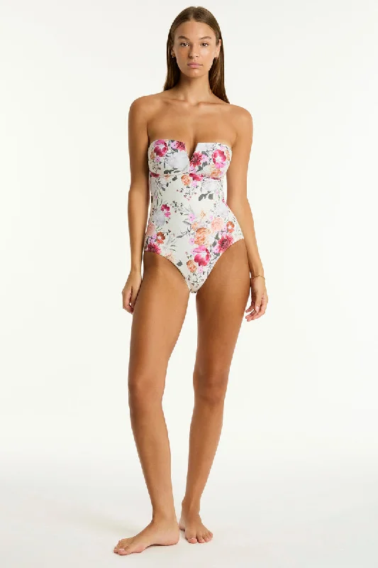 Color - coordinated  Belle V Bandeau One Piece