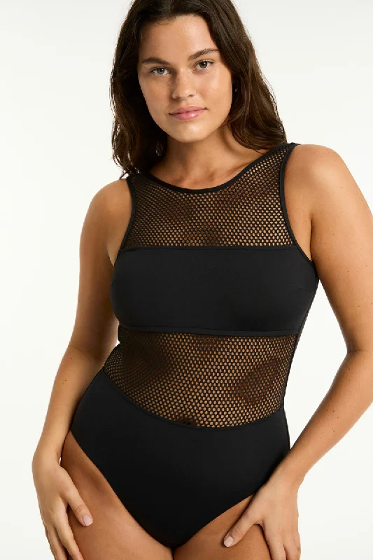 Quick - drying  Drift High Neck One Piece