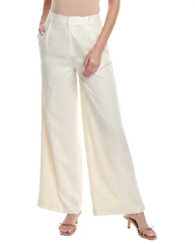 Minimalist - inclined  Solid & Striped The Renata Linen-Blend Pant