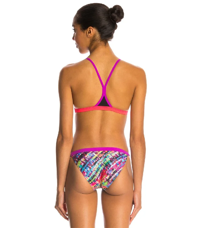 Support - providing  SPEEDO Electro Stripe Mesh Back 2-Piece