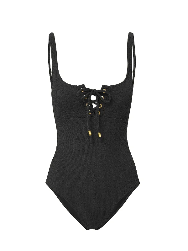 Apparel - enhancing  Taylor One Piece Black Texture
